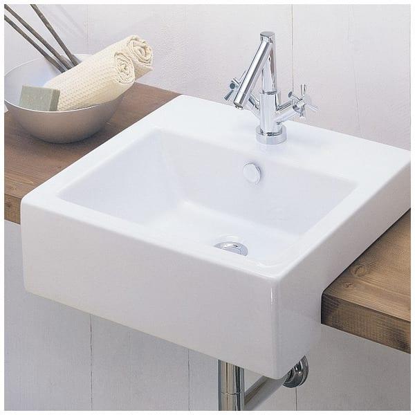 Раковина полувстраиваемая Artceram Quadro QUL004 01 00 bi 50х48