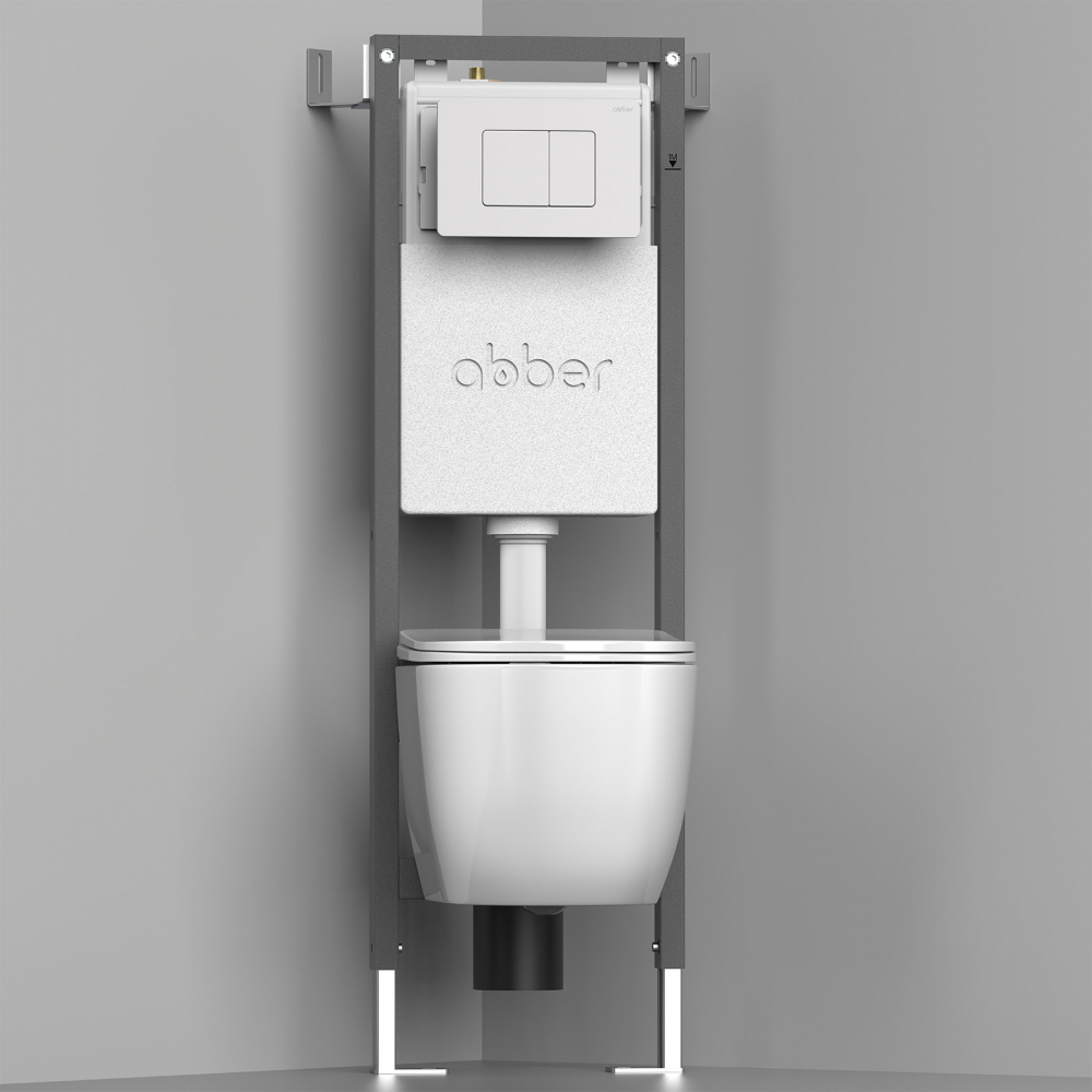 Инсталляция для подвесного унитаза узкая Abber AC0110