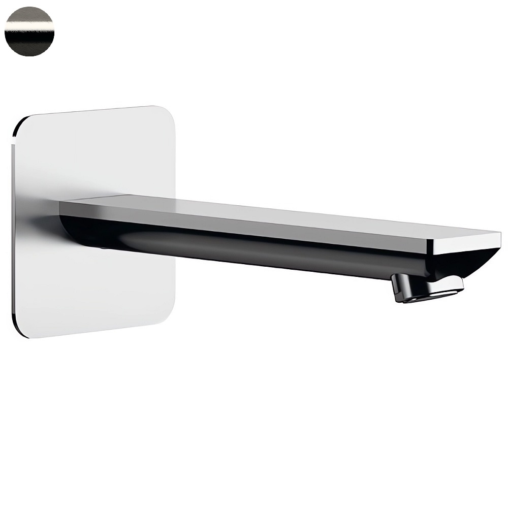 Излив для ванны Remer Energy Brushed Nickel 91EYNP (никель брашированный глянцевый), 18 см