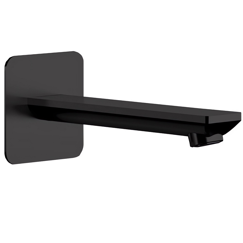 Излив для ванны Remer Energy Matt Black 91EYNO (черный матовый),18 см