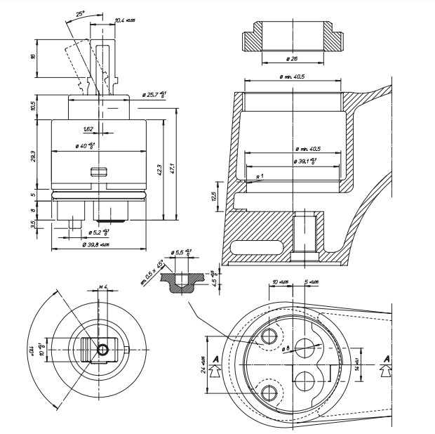 Керамический картридж Remer S50Y