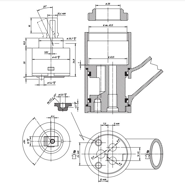 Керамический картридж Remer S52Y