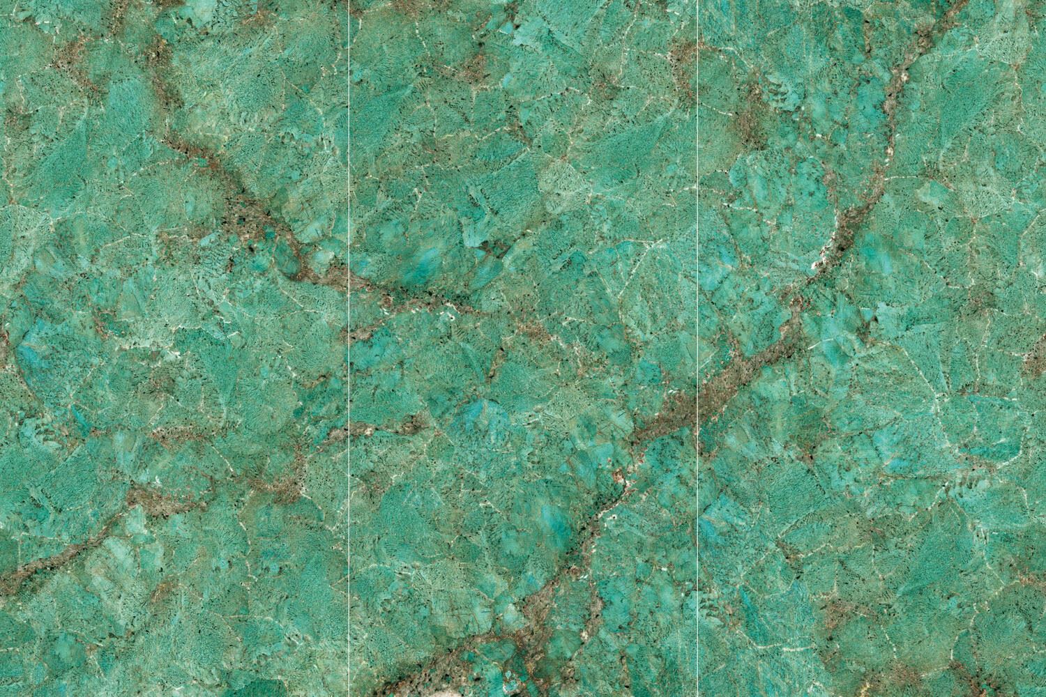Керамогранит Zodiac Ceramica  Amazon Green 160x320 Polished (6 мм) спец подбор с продолжением рисунка A/B/C