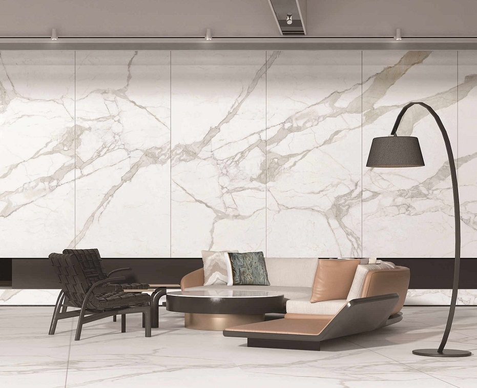 Керамогранит Zodiac Ceramica Calacatta Bianco MN011AP321606 160x320 Polished (6 мм)