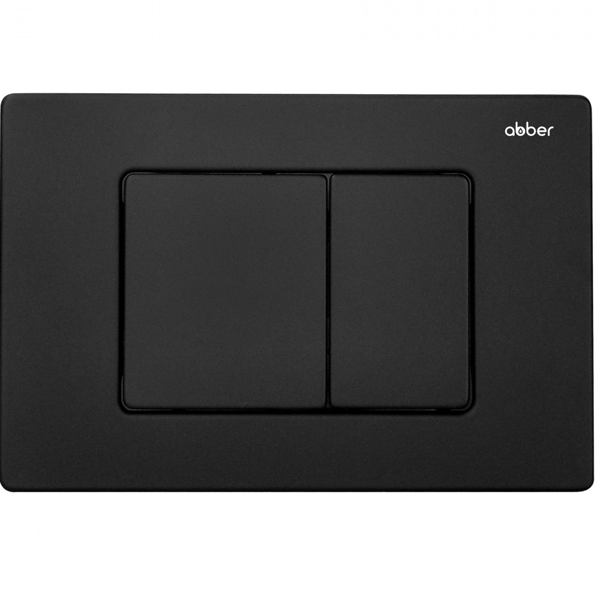 Кнопка смыва Abber AC0120MB (черный матовый)