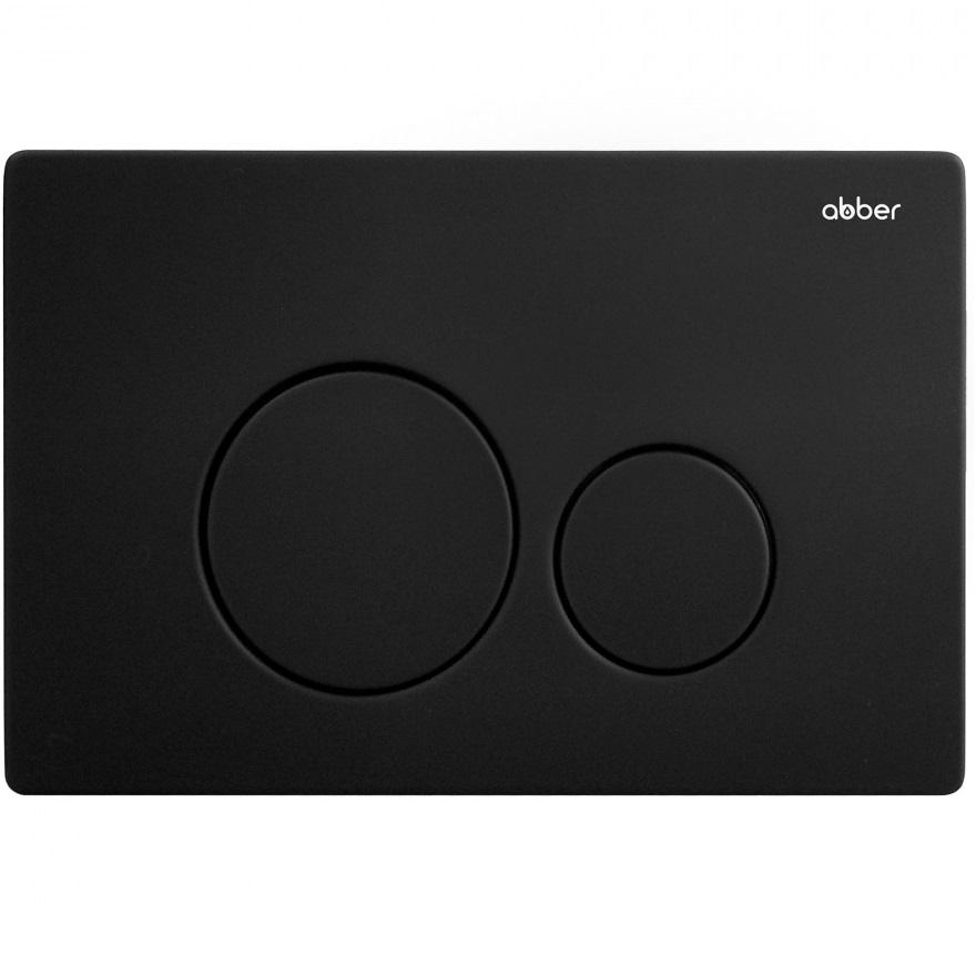 Кнопка смыва Abber AC0121MB (черный матовый)