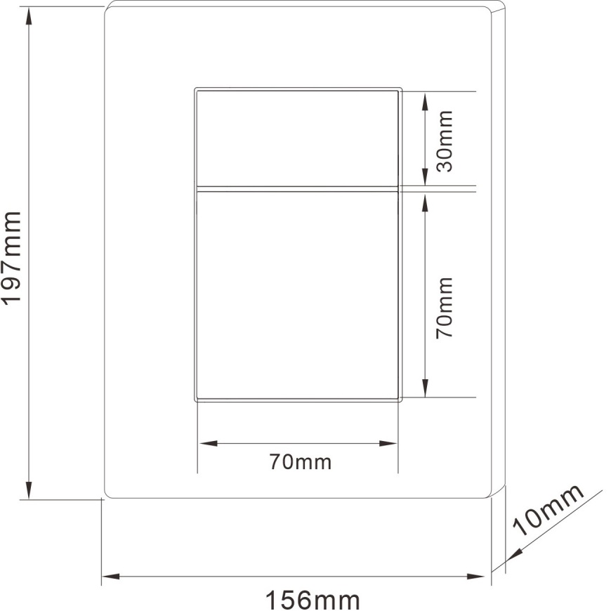 Кнопка смыва Abber AC0123MW (белый матовый)