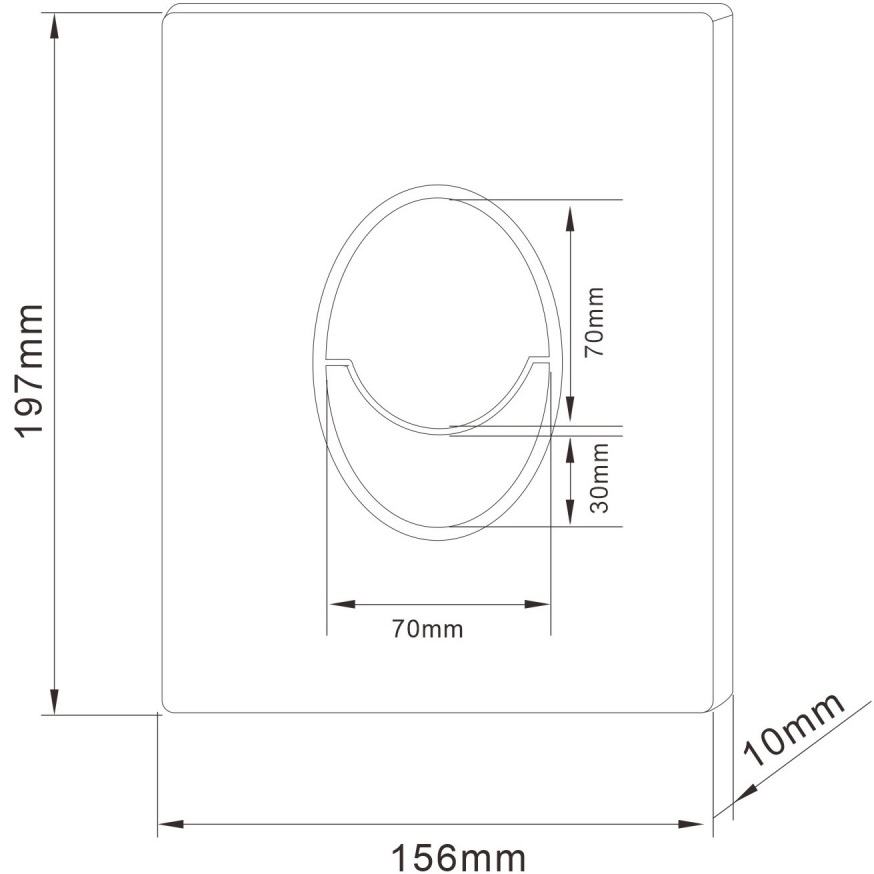 Кнопка смыва Abber AC0125MB (черный матовый)