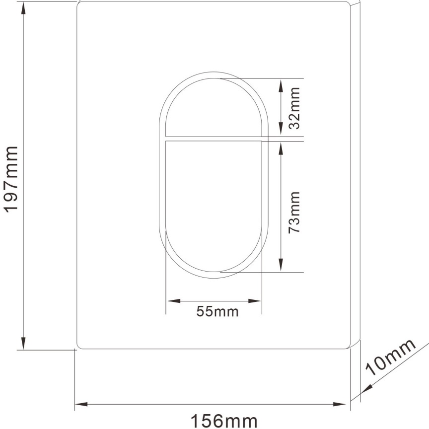Кнопка смыва Abber AC0124MW (белый матовый)