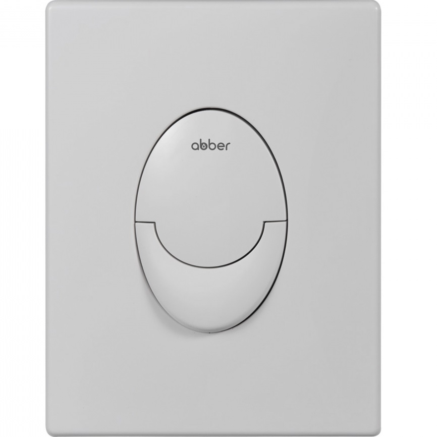 Кнопка смыва Abber AC0125MW (белый матовый)