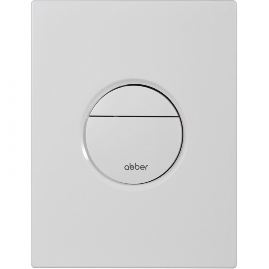 Кнопка смыва Abber AC0126MW (белый матовый)