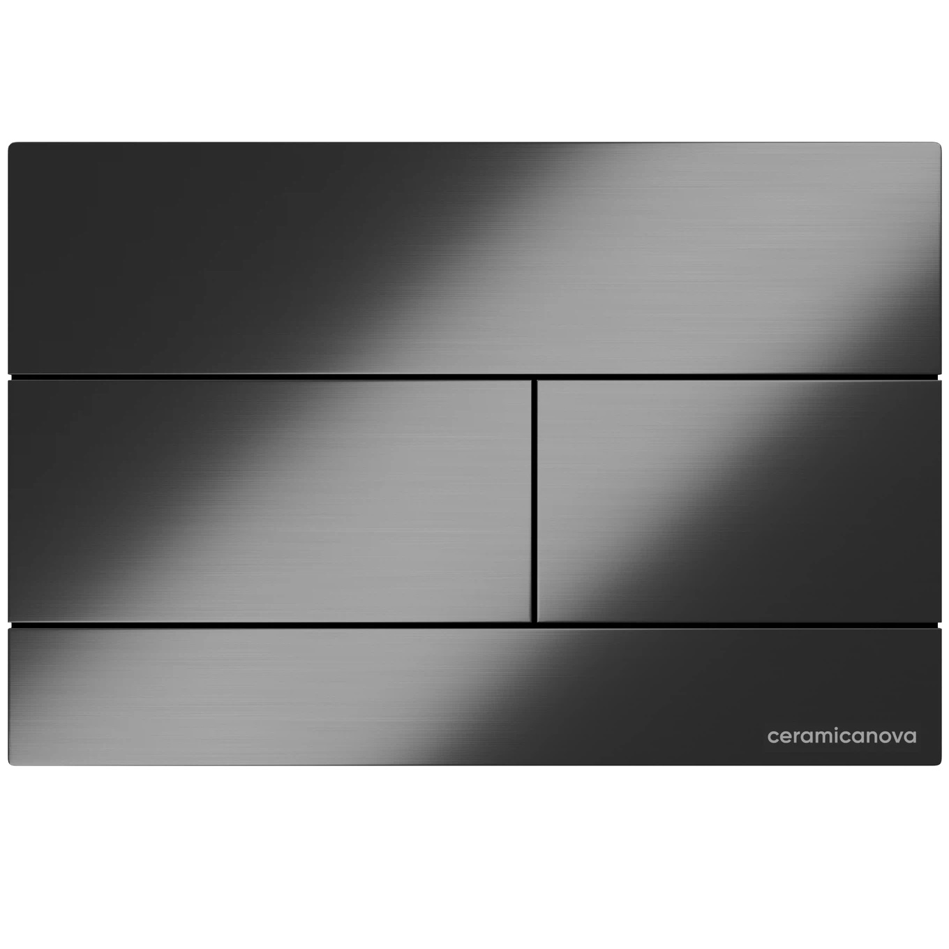 Кнопка смыва Ceramicanova Баланс (Balance) Прямоугольник (Rect) CN12-004GG (вороненая сталь)