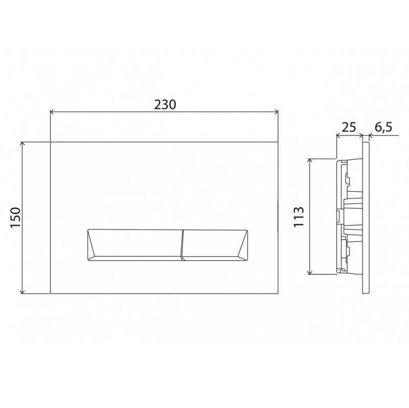 Кнопка смыва BelBagno Marmi BB009-MR-BIANCO (белый)
