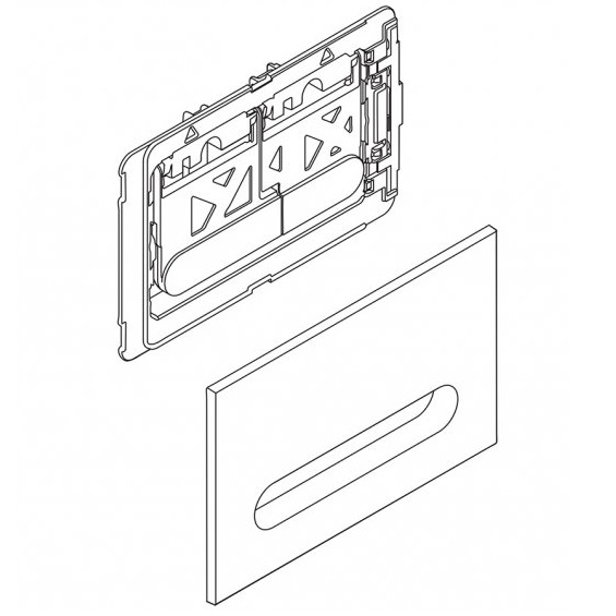 Кнопка смыва BelBagno Prospero BB005-PR-CHROME (хром глянцевый)