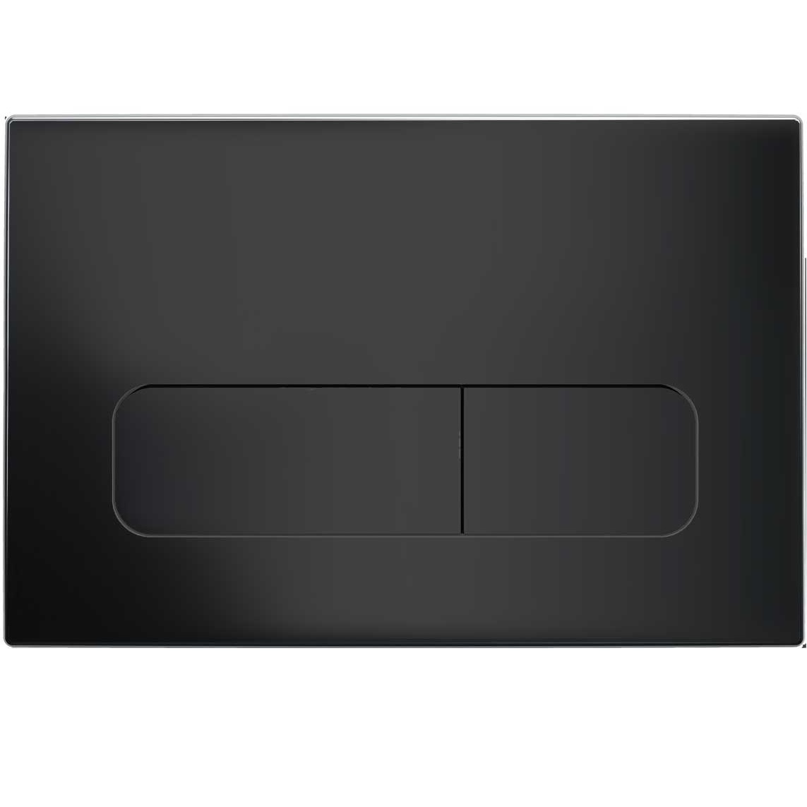 Кнопка смыва механическая Vincea VFP-002MB 24.5х16.5 (черный матовый), 2 режима