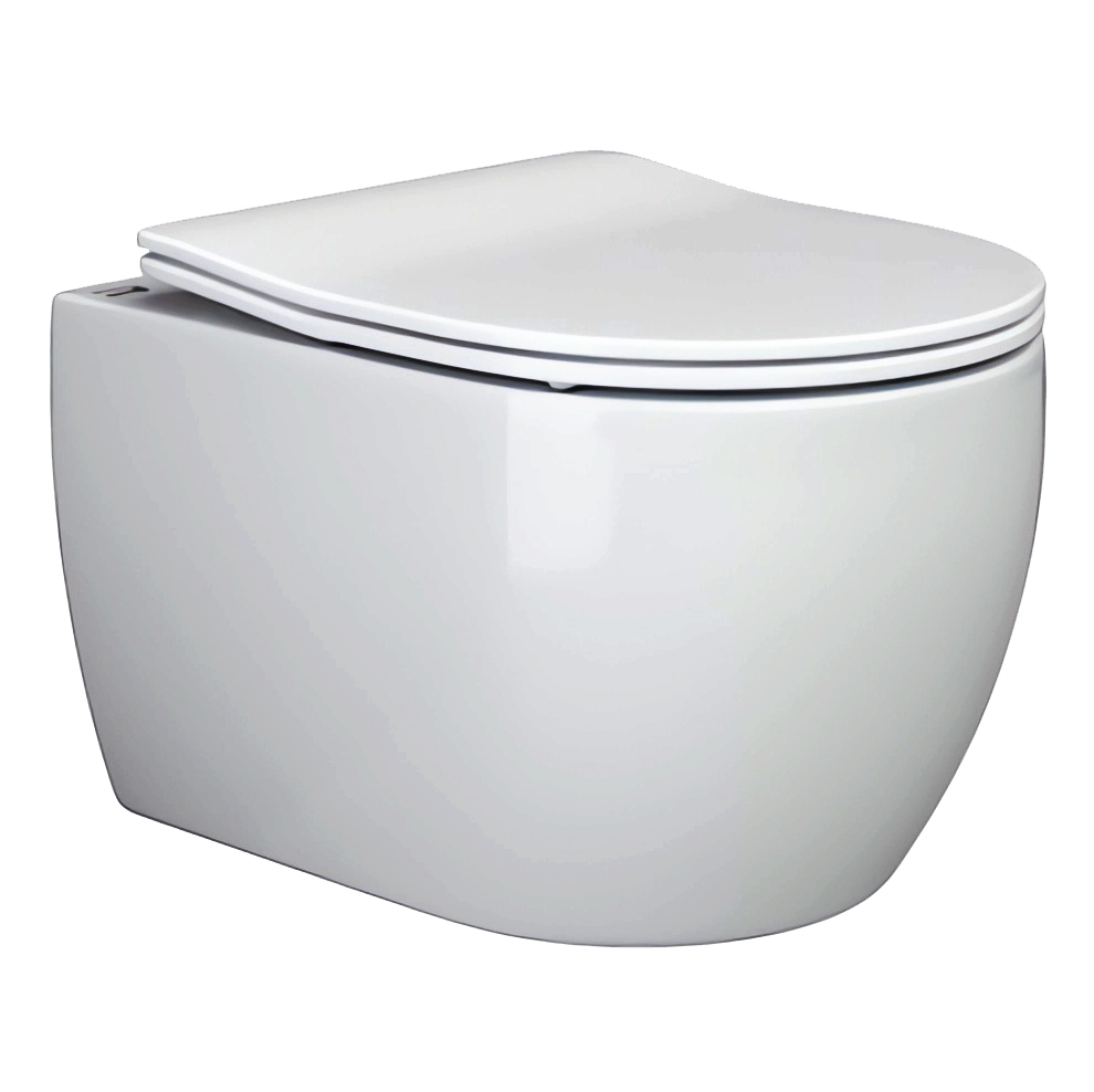 Комплект 4 в 1: Ceramica Nova CN3001_1001M_1000 Унитаз подвесной  Play + Система инсталляции Envision + Шумоизоляция + Кнопка смыва Round (хром мат)