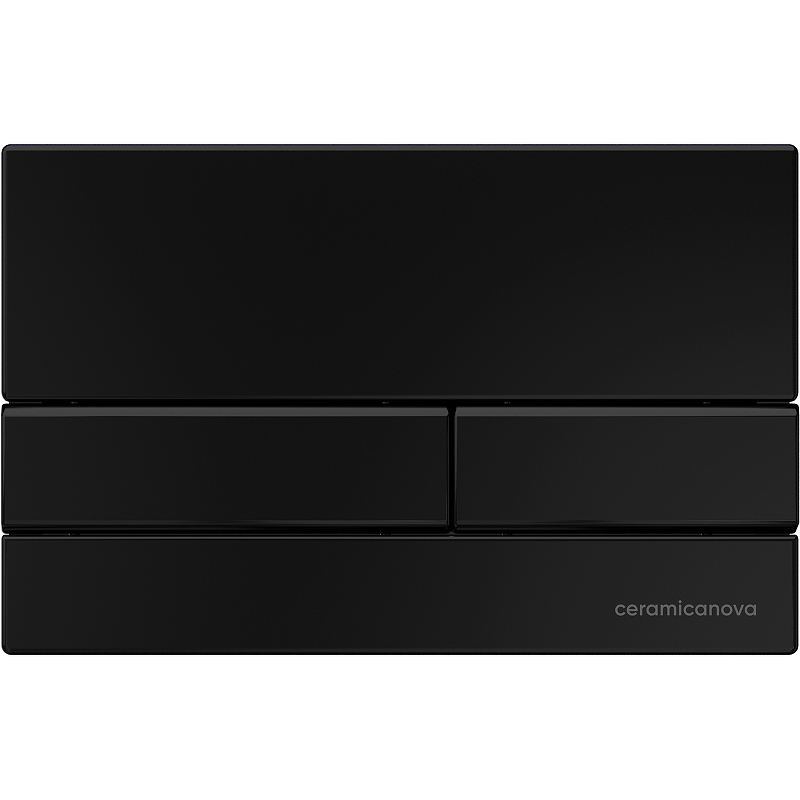 Комплект 4 в 1: Ceramica Nova CN3001_1002B_1000 Унитаз подвесной  Play + Система инсталляции Envision + Шумоизоляция + Кнопка смыва Flat (черный матовый)