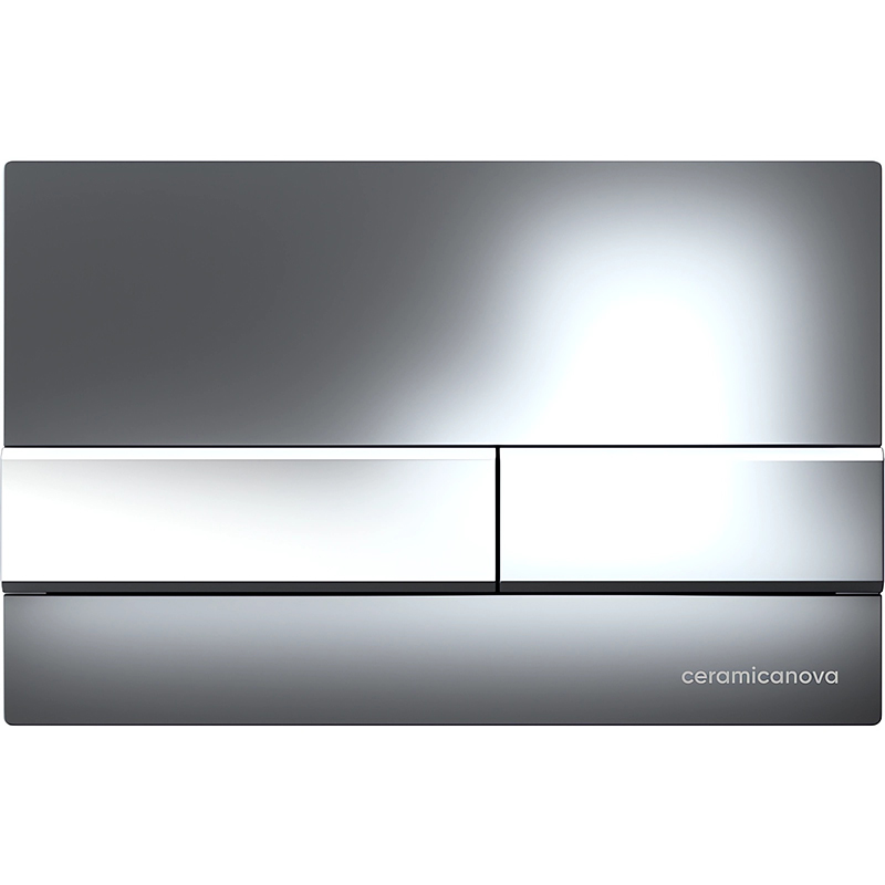 Комплект 4 в 1: Ceramica Nova CN3001_1002CH_1000 Унитаз подвесной  Play + Система инсталляции Envision + Шумоизоляция + Кнопка смыва Flat (хром)