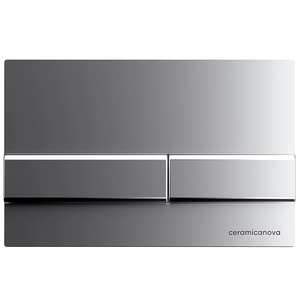 Комплект 4 в 1: Ceramica Nova CN3007_1002M_1000 Унитаз подвесной Metric Rimless + Система инсталляции Envision + Шумоизоляция + Кнопка смыва Flat (хром мат)