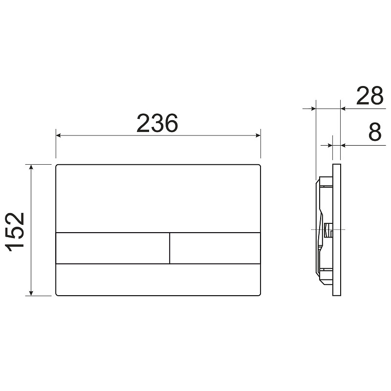 Комплект 4 в 1: Ceramica Nova CN3007_1002B_1000 Унитаз подвесной Metric Rimless + Система инсталляции Envision + Шумоизоляция + Кнопка смыва Flat (черный матовый)