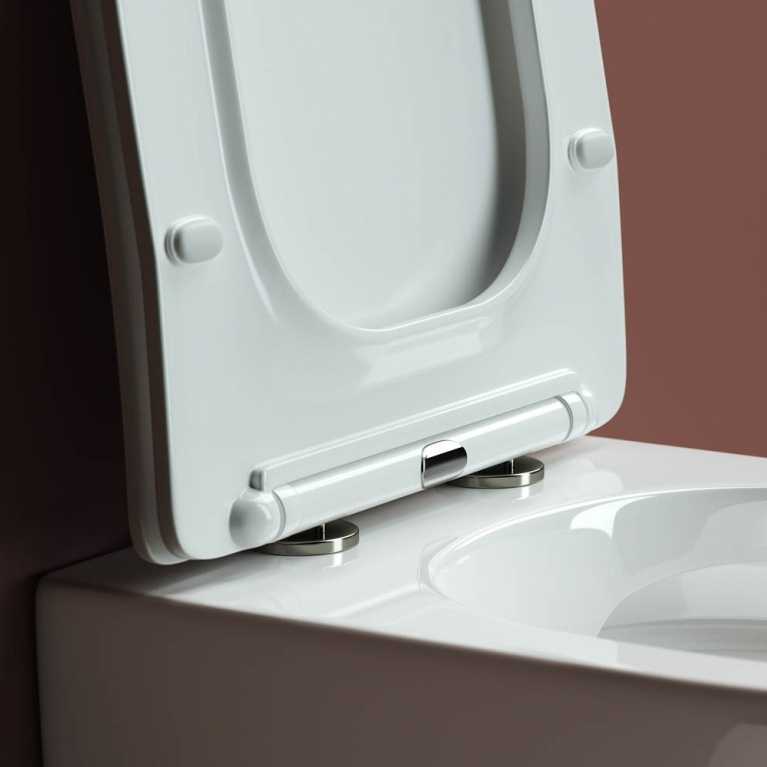 Комплект 4 в 1: Ceramica Nova CN3009_1001CH_1000 Унитаз подвесной Forma Rimless + Инсталляция Envision + Шумоизоляция + Кнопка смыва Round (хром)