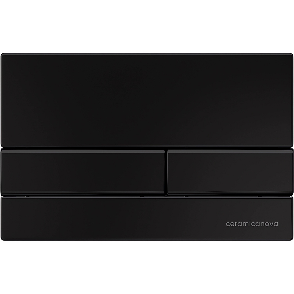 Комплект 4 в 1: Ceramica Nova CN3009_1002B_1000 Унитаз подвесной Forma Rimless + Инсталляция Envision + Шумоизоляция + Кнопка смыва Flat (черный матовый)