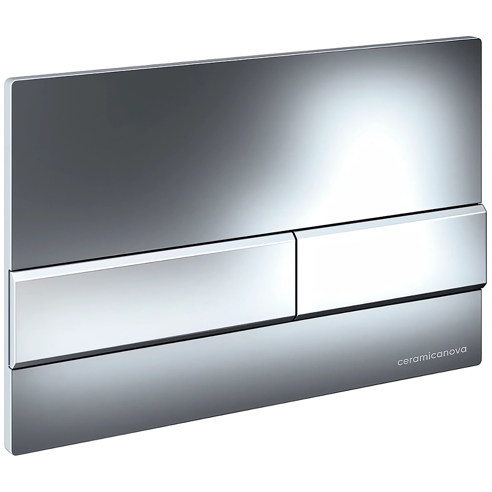 Комплект 4 в 1: Ceramica Nova CN3009_1002CH_1000 Унитаз подвесной Forma Rimless + Инсталляция Envision + Шумоизоляция + Кнопка смыва Flat (хром)