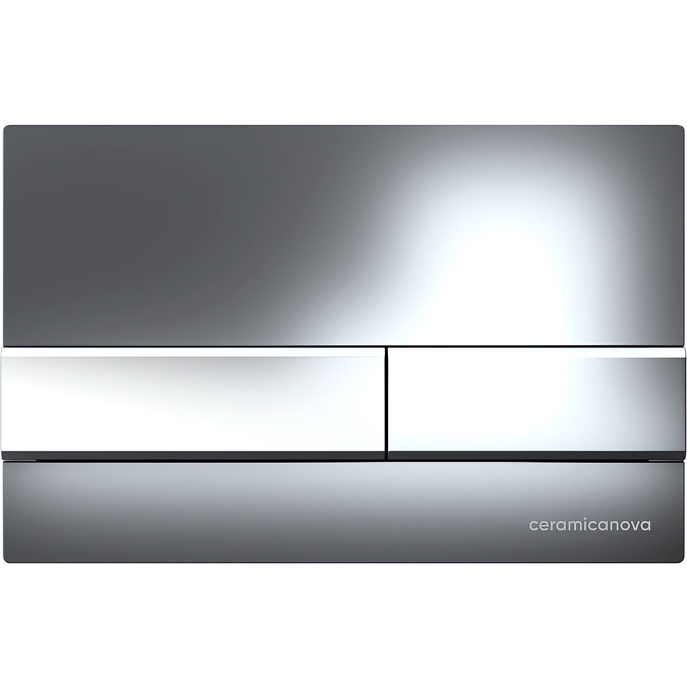 Комплект 4 в 1: Ceramica Nova CN3009_1002CH_1000 Унитаз подвесной Forma Rimless + Инсталляция Envision + Шумоизоляция + Кнопка смыва Flat (хром)