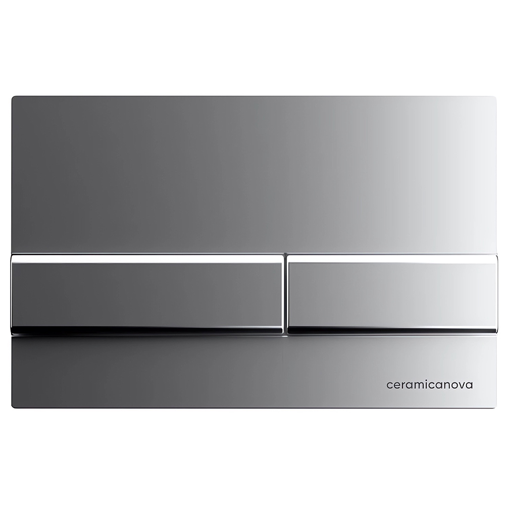 Комплект 4 в 1: Ceramica Nova CN3009_1002M_1000 Унитаз подвесной Forma Rimless + Инсталляция Envision + Шумоизоляция + Кнопка смыва Flat (хром мат)