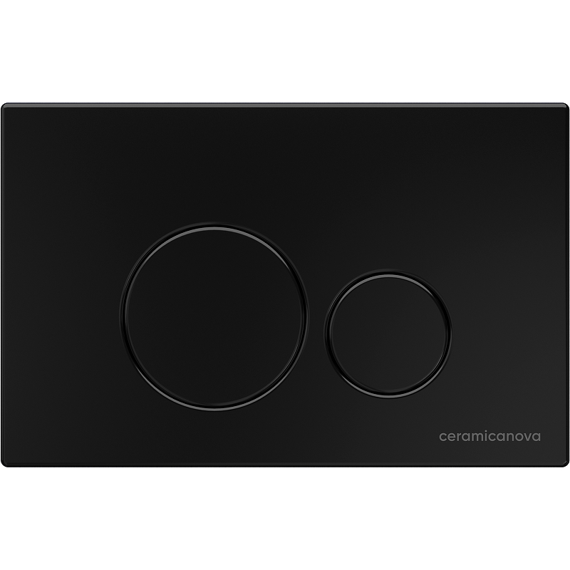 Комплект 4 в 1: Ceramica Nova CN4002MB_1001B_1000 Унитаз подвесной  Metropol Rimless + Инсталляция Envision + Шумоизоляция + Кнопка смыва Round (чёрный матовый)