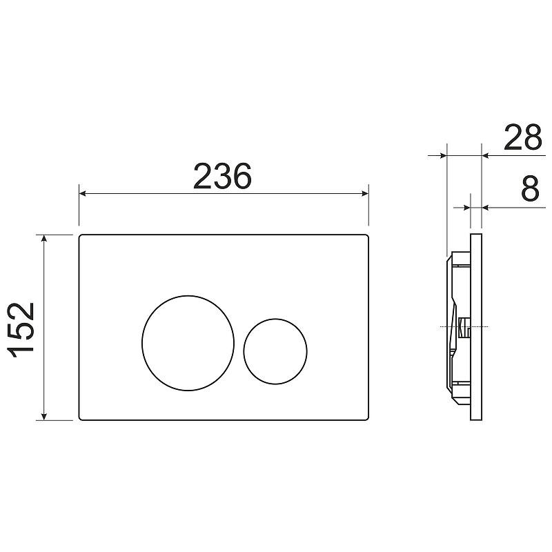 Комплект 4 в 1: Ceramica Nova CN4002_1001M_1000 Унитаз подвесной Metropol Rimless + Инсталляция Envision + Шумоизоляция + Кнопка смыва Round (хром мат)