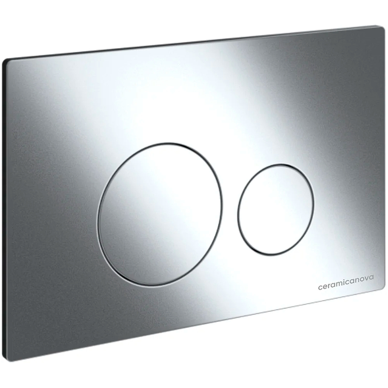 Комплект 4 в 1: Ceramica Nova CN4002MB_1001CH_1000 Унитаз подвесной  Metropol Rimless + Инсталляция Envision + Шумоизоляция + Кнопка смыва Round (хром)