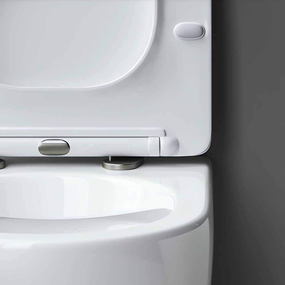 Комплект 4 в 1: Ceramica Nova CN4002_1001M_1000 Унитаз подвесной Metropol Rimless + Инсталляция Envision + Шумоизоляция + Кнопка смыва Round (хром мат)