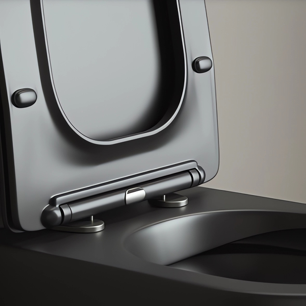 Комплект 4 в 1: Ceramica Nova CN4002MB_1002B_1000 Унитаз подвесной  Metropol Rimless + Инсталляция Envision + Шумоизоляция + Кнопка смыва Flat (черный матовый)