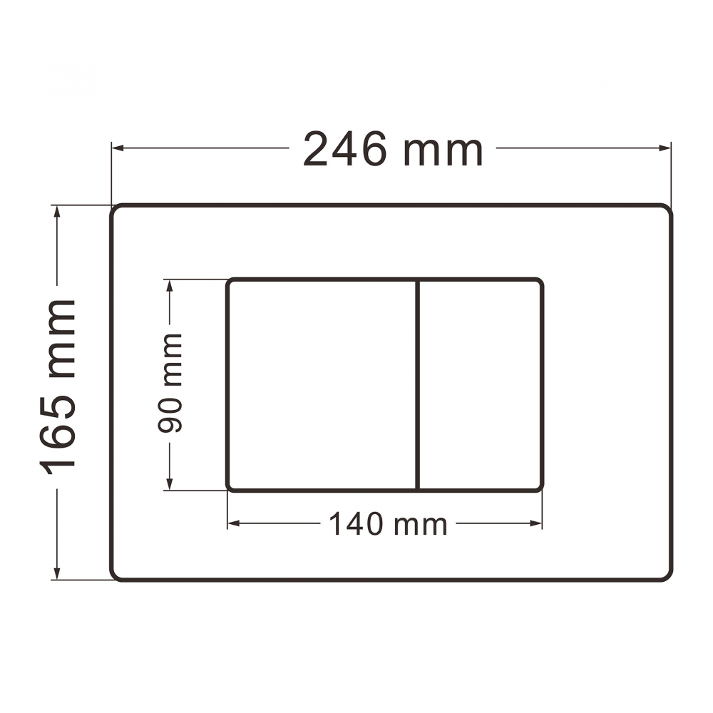 Комплект подвесной унитаз с инсталляцией и кнопкой Abber Bequem AC1131TC-AC0105-AC0121NG (белый, никель)