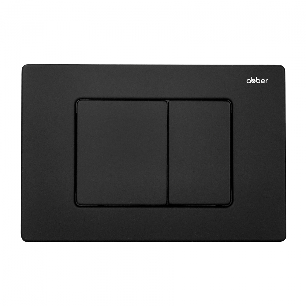 Комплект подвесной унитаз с инсталляцией и кнопкой Abber Rechteck AC1219TC-AC0105-AC0120MB (белый, черный матовый)