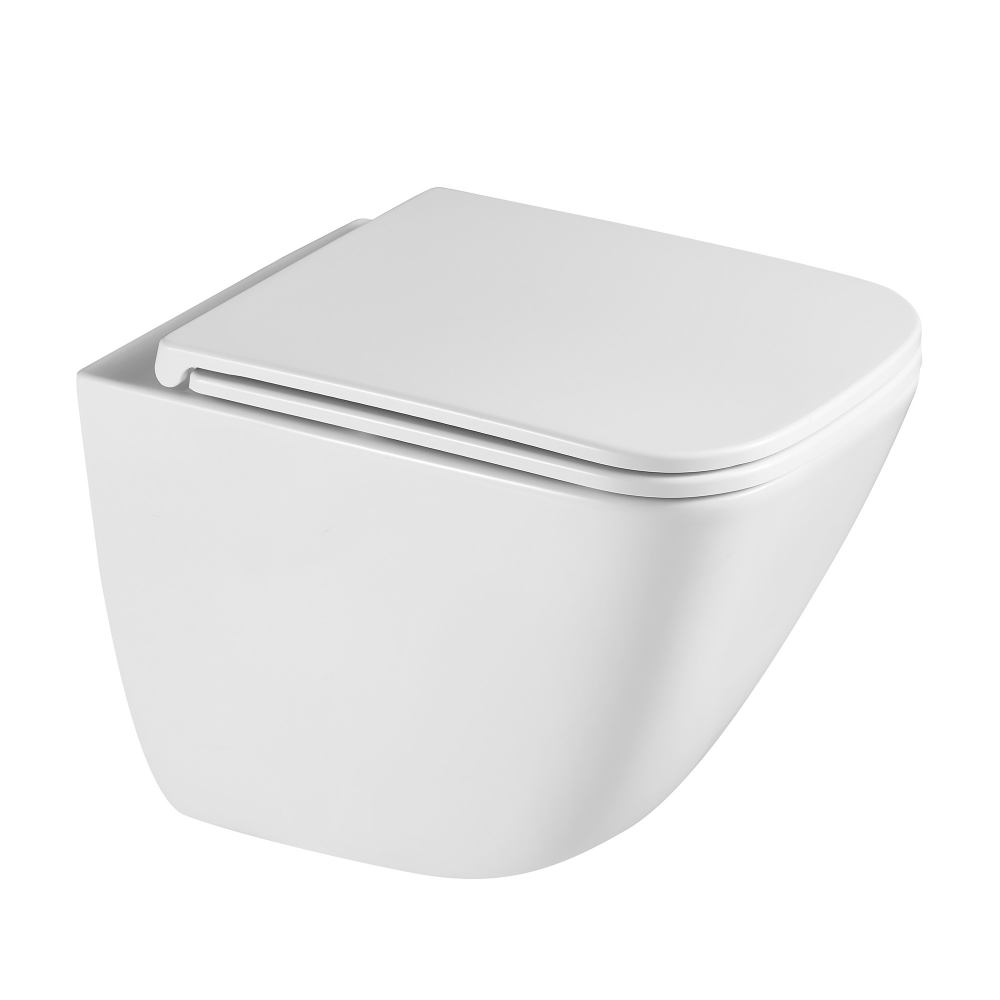 Комплект подвесной унитаз с инсталляцией и кнопкой Abber Rechteck AC1220TC-AC0105-AC0121MW (белый, белый матовый)