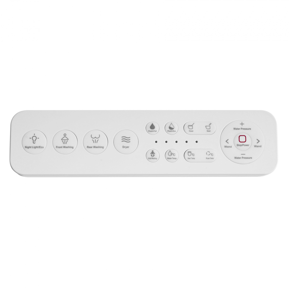 Комплект унитаз-биде подвесной с инсталляцией Abber Rechteck AC1119S-AC0101P2 59x37x39 (белый), электронный