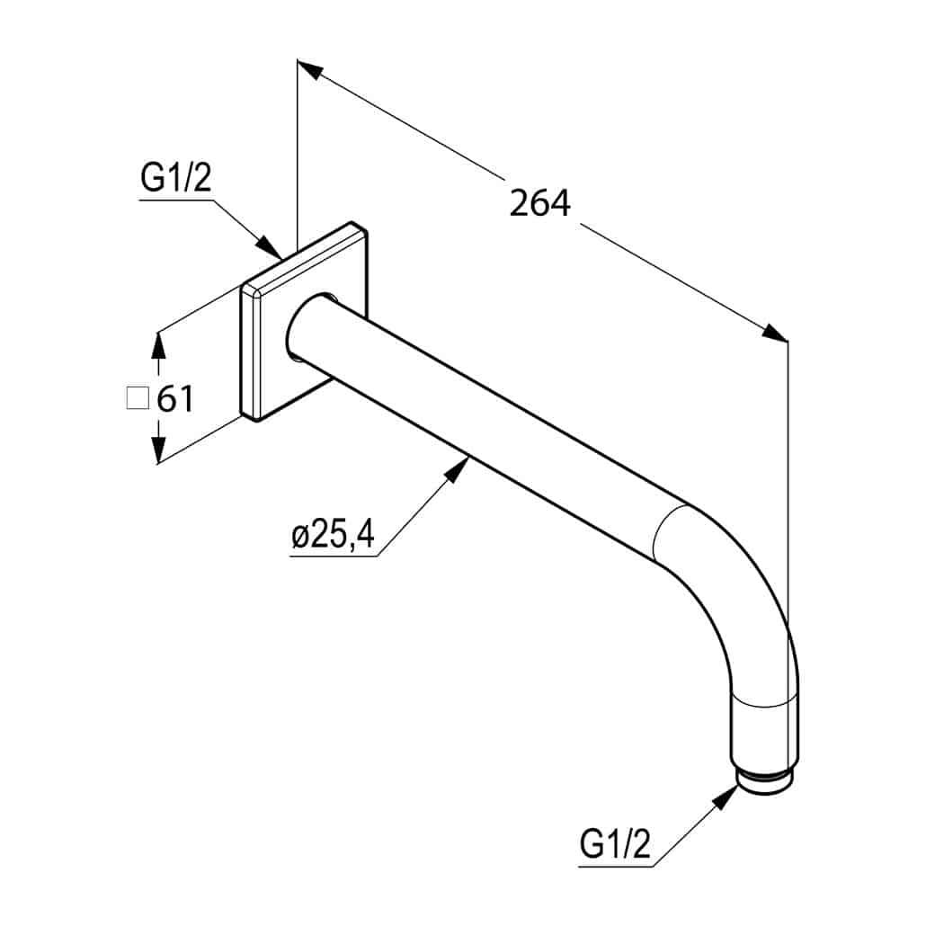 Кронштейн Kludi A-QA -  6653305-00