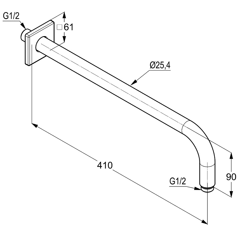 Кронштейн Kludi A-QA - 6653405-00