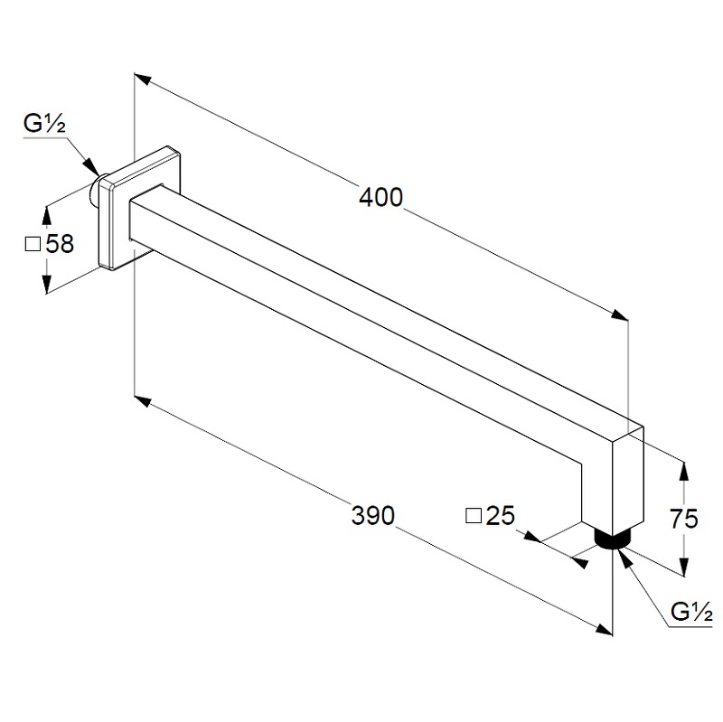 Кронштейн Kludi A-QA - 6654405-00