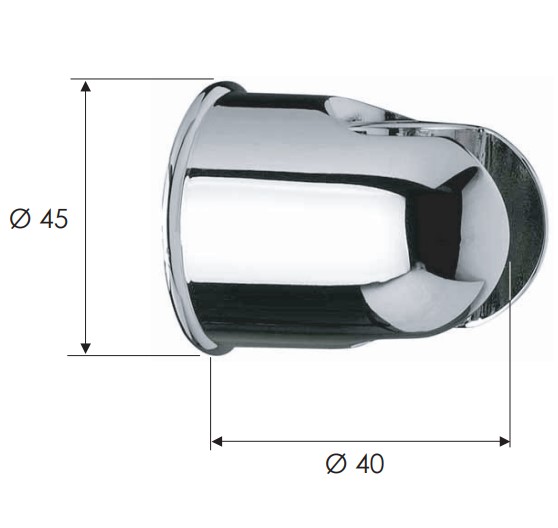 Кронштейн Remer 339SO (хром)