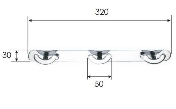 Крючки Remer RB RB313CR (хром)