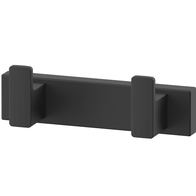 Крючок двойной Whitecross Cubo CU2412BL (черный матовый)