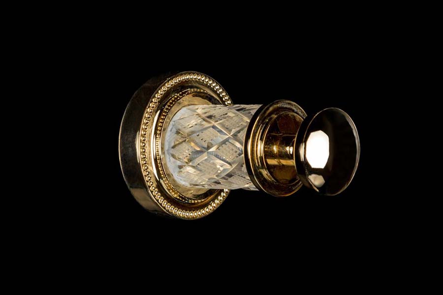 Крючок настенный Boheme Murano Cristal 10906-CRST-G (золотой)