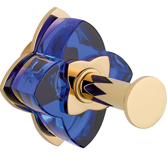 Крючок подвесной THG Petale de cristal bleu U6B-F01-517 (золотой, синий хрусталь)