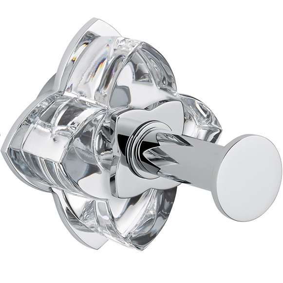 Крючок подвесной THG Petale de cristal clair U6A-A02-517 (хром, прозрачный хрусталь)