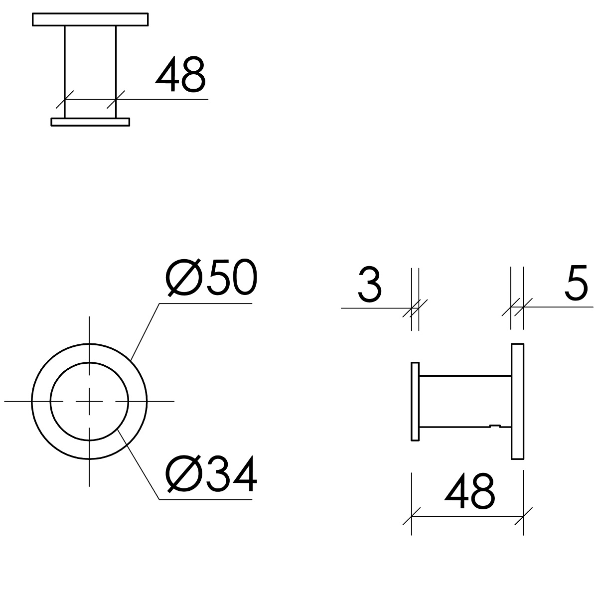Крючок Sancos Base / База SC9025CH (хром)