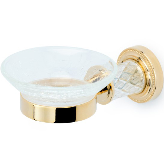 Мыльница настенная Boheme Murano Cristal 10903-CRST-G (золотой)