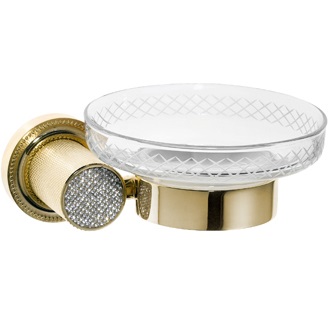 Мыльница настенная Boheme Royal Cristal 10923-G (золотой)